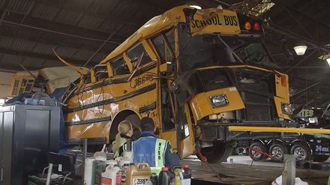 Courtesy: NTSB Computer Recycling, Bus Safety, Safety Week, Yellow School Bus, School Bus Driver, Bus Coach, Battle Tank, Abandoned Cars, Bus Driver