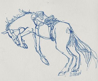 Now or Never: Sketches - wild horse bucking bronco continuous line drawing Bucking Horse Tattoo Outline, Horse Bucking Drawing, Bucking Horse Drawing, Debbie Grayson, Line Drawing Painting, Horse Bucking, Bucking Horse, Western Tattoos, Bucking Bronco