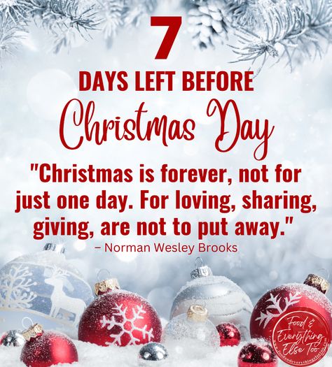 Christmas Countdown Quotes, Countdown Images, Countdown Quotes, Xmas Countdown, Christmas Note, Days Till Christmas, Christmas Scenery, Happy Merry Christmas, Days Before Christmas