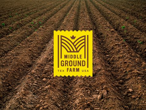 Middle Ground Farm Branding Farming Color Palette, Agriculture Graphic Design, Farming Branding, Farm Graphic Design, Farm Branding, Ra Logo, Lindy Booth, Agriculture Logo, Organic Market