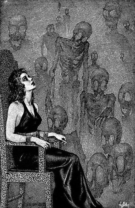 Art Sinistre, Virgil Finlay, Art Macabre, Arte Peculiar, Macabre Art, 다크 판타지, Occult Art, Pulp Art, Arte Obscura