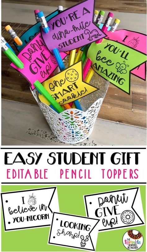 Testing Treats, Student Birthday Gifts, 3rd Grade Activities, Gifts For Students, Student Birthdays, Student Teacher Gifts, Welcome To School, Classroom Birthday, Goodbye Gifts