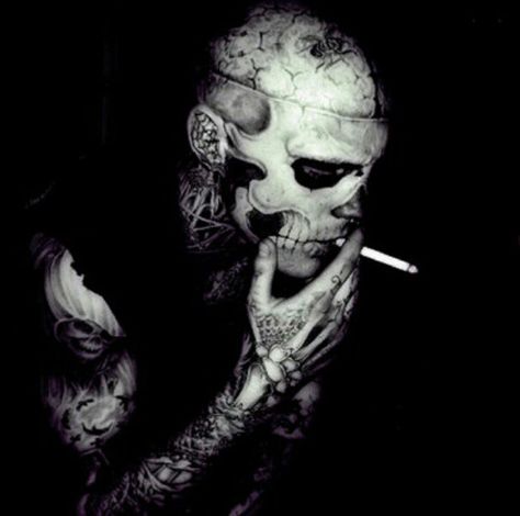 Rick rico the zombie boy Genest Rick Genest, Zombie Man, Badass Tattoos, After Life, Canadian Artists, Tattoo You, Skull Art, Dark Art, Blackwork