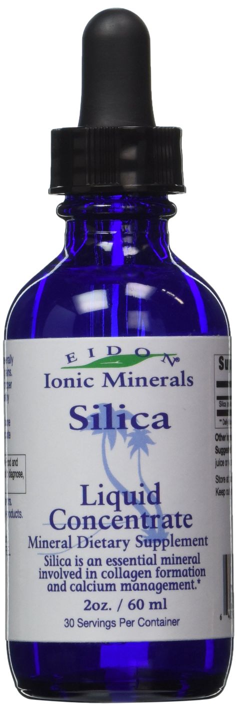 Eidon Silica Mineral Supplement, 2 Ounce Silica Supplements, Hair Skin And Nails, Shake Bottle, Diatomaceous Earth, Collagen Production, Bone Health, Health Supplements, Herbal Medicine, Multivitamin