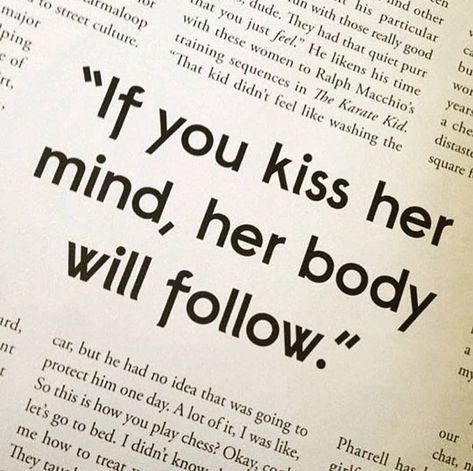 Suvichaaro on Instagram: “If you kiss her mind, her body will follow. #lifecoach #lifequotes #motivationalquotes #inspirationalquotes #quoteoftheday #FixMyLife…” Sanaa Lathan, Personal Quotes, Emotional Wellness, The Words, Quotes Deep, Relationship Quotes, Words Quotes, Wise Words, Quote Of The Day