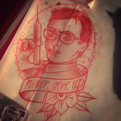 Reanimator Tattoo, Skull Tattoo, Tatting, Tattoos