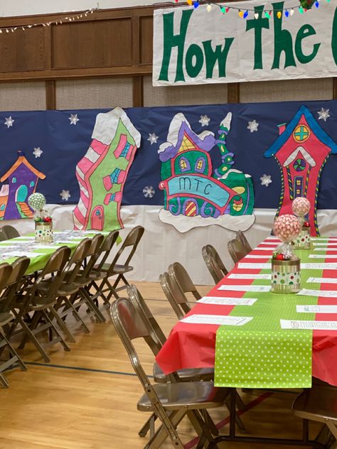 2019 Ward Christmas Party Grinch Ward Christmas Party, Ward Christmas Party Ideas Lds, Ward Christmas Party Ideas, Resident Activities, Ward Activities, Grinchmas Party, Church Christmas Party, Ward Christmas Party, Whoville Christmas