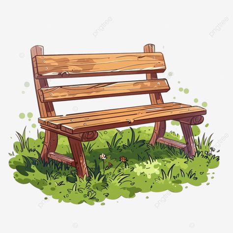 empty garden outdoor bench cartoon empty garden outdoor png Bench Clipart, Bench Illustration, Garden Cartoon, Bench Drawing, Cartoon Garden, Japanese Wallpaper, Sitting Chair, 3d Art Drawing, Transparent Image