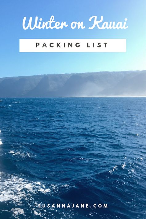 Kauai Packing List, Kauai Packing List For Women, Winter In Hawaii, Hawaii In February, Hawaii Packing List, Winter Packing List, Kauai Vacation, Hawaii Outfits, Carry On Packing