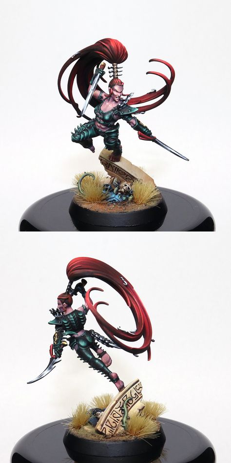 Lelith Hesperax 40k, 40k Drukhari, Warhammer Painting, Si Fi, Paint Inspo, Dark Eldar, Painting Stuff, Model Painting, Warhammer Paint