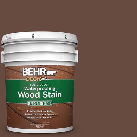 Waterproofing Wood, Deck Stain And Sealer, Wood Deck Stain, Deck Stain, Exterior Wood Stain, No More Drama, Spiced Wine, Waterproof Paint, Staining Deck