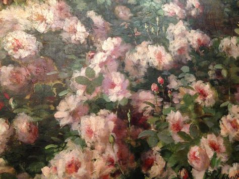 Detail of Painting at Hotel Lafayette Oil Painting Laptop Wallpaper, Monet Spring, Horizontal Photos, Vintage Flowers Wallpaper, Royal Art, Pink Painting, Nothing But Flowers, Spring Painting, Impressionism Art