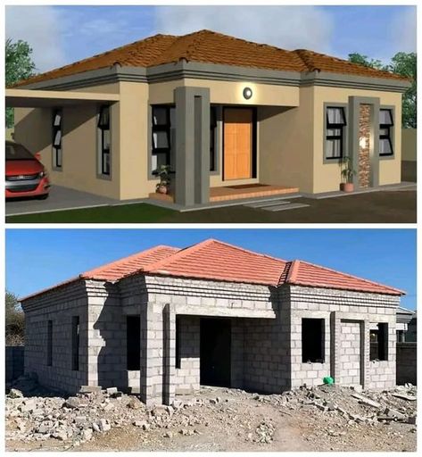 Kim House, House Plans South Africa, Single House, House Renos, Bar Shed, Animation Quotes, My House Plans, Modern Exterior House, Plan Home