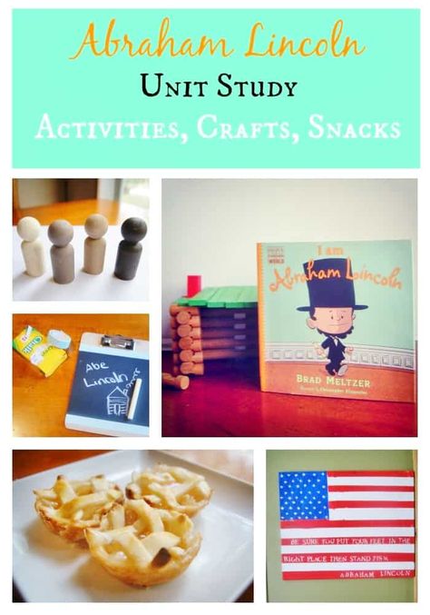 abraham lincoln unit study collage Abraham Lincoln Activities, Homemade Chalkboard, Brad Meltzer, Study Craft, Unit Studies Homeschool, Amazing Crafts, Unit Studies, Sell Diy, Pinterest Group