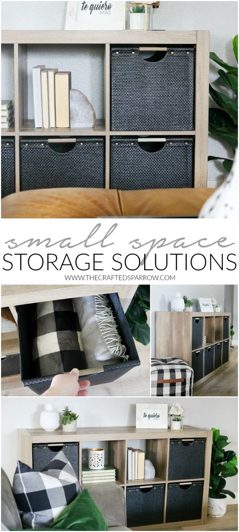 Small Space Storage Solutions Small Space Storage Solutions, Space Storage, Small Space Organization, Studio Organization, Small Space Storage, Home Office Storage, Desktop Organization, Organizing Your Home, Interior Decoration