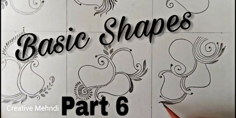 Mehndi basic shapes for beginners | simple & easy basic mehndi design with paper & pencil Mehndi Basic Shapes, Henna Basic, Mehndi Basic, Arabic Mehndi Design, Henna Drawings, Basic Mehndi, Latest Henna Designs, Funny Photoshop, Mehndi Simple