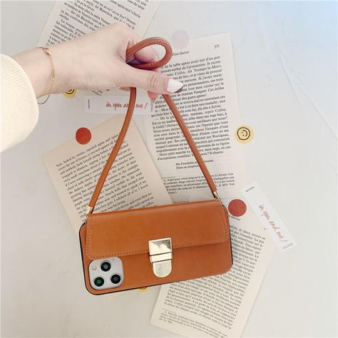 Luxury Handbag Wallet Phone Case with Strap Phone Case With Strap, Life Is A Gift, Iphone Leather Case, Back Camera, Handbag Wallet, Mini Purse, Wallet Phone Case, Iphone Wallet Case, Shopping Trip