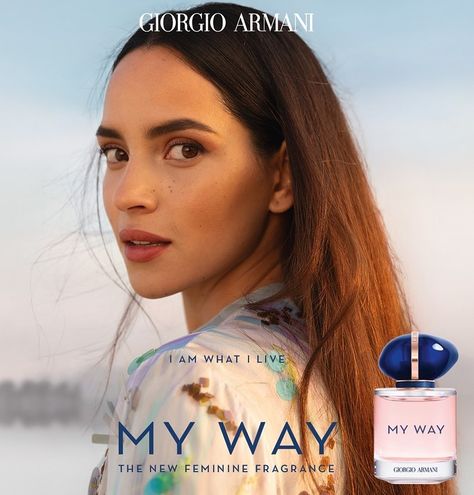 Adria Arjona on Instagram: “MY WAY. I AM WHAT I LIVE. This is the official unretouched campaign image of MY WAY. Very excited that you can now enjoy this beautiful…” Armani My Way, Armani Parfum, Travel Toothpaste, Parfum Chanel, Feminine Fragrance, Edible Oil, Armani Beauty, Perfume Gift Sets, Frank Sinatra