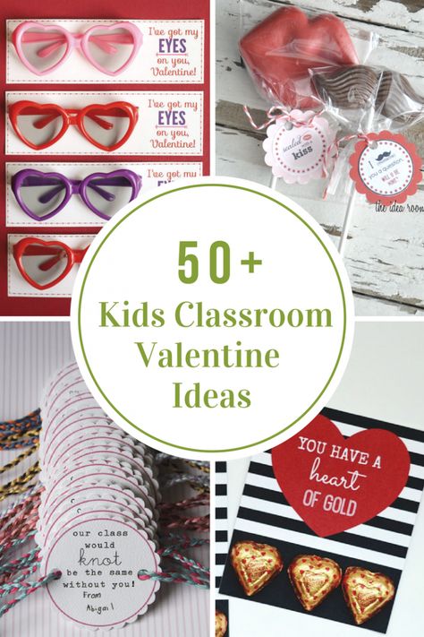 50-kids-classroom-valetines-ideas Class Valentines Gifts, Valentines Diy Kids, Kindergarten Valentines, Valentines Gift Bags, Valentinstag Party, Class Valentines, Valentine Gifts For Kids, Preschool Valentines, Toddler Valentines