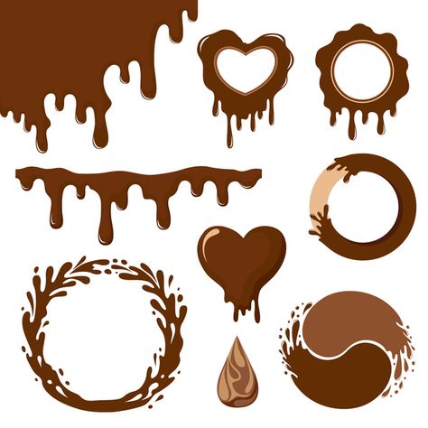 Brownies Logo, Chocolate Logo Design, Food Blog Logo, Chocolate Dripping, Dripping Heart, Sweet Logo, Heart Chocolate, Chocolate Logo, Bakery Business Cards