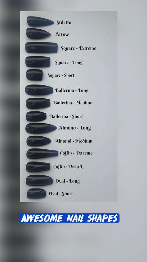 Gel Nails Shape, Nail Shape Chart, Types Of Nails Shapes, Neutral Nails Acrylic, Shape Chart, Nails Shape, Acrylic Nail Shapes, Nail Techniques, Diy Acrylic Nails