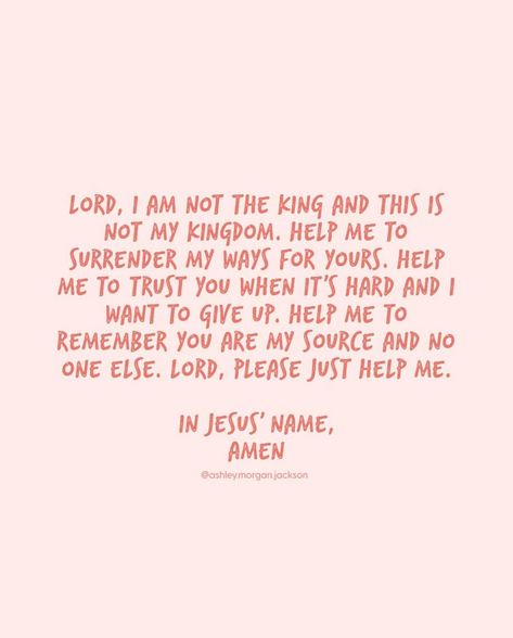 Lord, I don’t need to figure it out, I just need you. Please help me. Save + Share🫶🏼 #Jesus #iloveJesus #christianquotes #dailyprayer #christianauthor Jesus Saved Me, Biblical Motivation, Waiting Season, Bible Board, I Just Need You, Christian Content, Motivational Bible Verses, Bible Readings, Biblical Inspiration