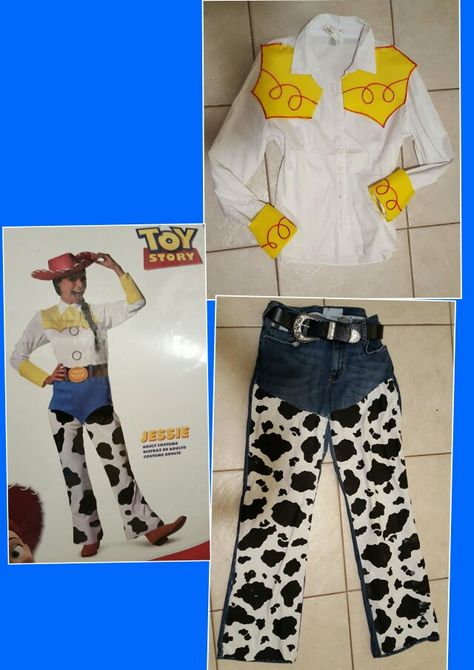 Jessie adult costume Toy Story... No sewing required DIY.. Disfraz Buzz Lightyear, Jessie Toy Story Costume, Disfraz Toy Story, Costume Cowgirl, Cowgirl Halloween Costumes, Toy Story Halloween, Cowgirl Halloween, Toy Story Costumes, New Halloween Costumes