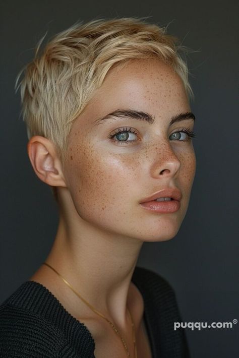 Women’s Cropped Hair, Pre Chemo Hairstyles, Short Cropped Hair Over 50, Buzz Pixie Haircut, Pre Chemo Haircut Pixie Hair, Grow Out Buzz Cut Women, Thick Hair Pixie Cut Chubby Face, Long On Top Pixie, Women’s Very Short Haircuts