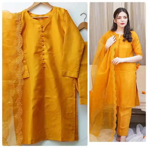 Beautiful embroidered dress
Colors: Maroon, Mustard,Light peach, light pista
Shirt+trouser Katan Silk 
Dupata Organza 
Size S M L
Shirt+trouser+dupata 2250/-
Separate shirt/Dupata not availavle

Del 5-10 working days
No urgent deliveries 
These are highly discounted prices, no more bargain.
Lbsbth Muslim Wedding Photography, Shirt Trouser, Suit Collection, Dress Colors, Katan Silk, Simple Dress, Muslim Wedding, Light Peach, Ethnic Wear