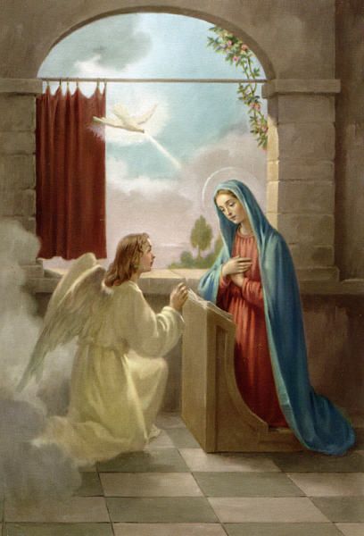 Rosary Mysteries, Images Of Mary, Jesus Praying, Archangel Gabriel, Religious Pictures, Catholic Images, Rosary Prayer, Holy Rosary, Saint Esprit