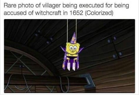 it's funny bc i'm learning about witch hunts in ap euro Conspiration Theory Funny, Ap Euro, Crystals Memes Funny, Astronomy Memes, Funny Metaphysical Memes, Witch Memes Hilarious, Sasquatch Meme Funny, History Humor, Spongebob Memes