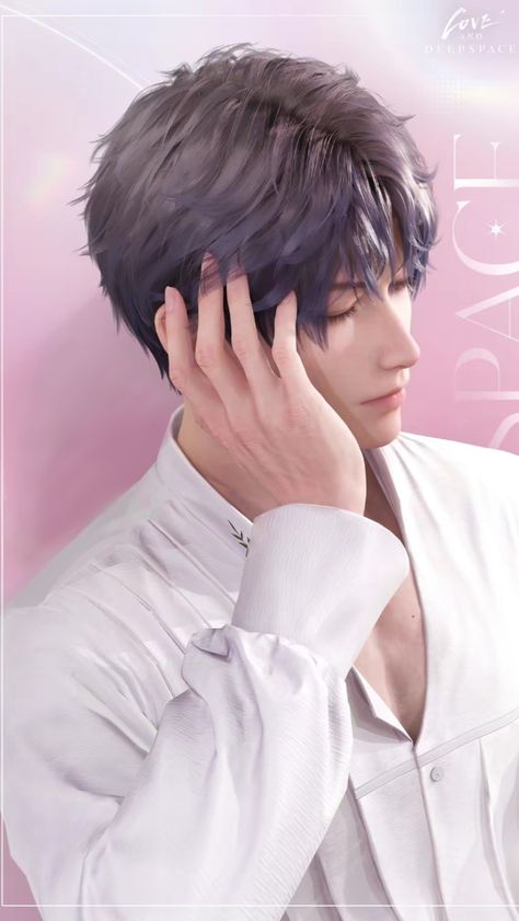 otome game character, handsome beautiful sexy man, anime/manga/manhwa like artstyle 2D/3D Love And Deep Space, Welcome Home Posters, Wallpaper Love, Lady Luck, Velvet Wallpaper, Space Games, His Voice, Deep Space, Cutie Patootie