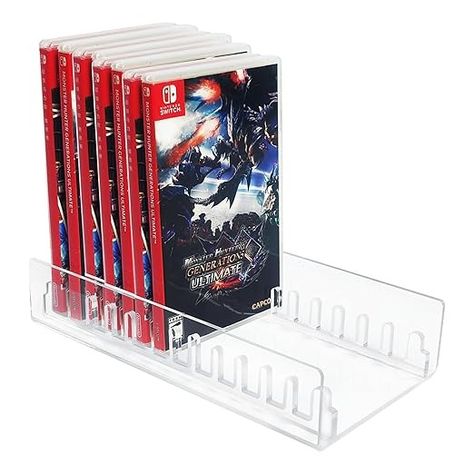 Amazon.com: WEIMINLI 2 Pcs Acrylic nintendo switch game case holder，nintendo switch game organizer， video game storage Organizer Stand Compatible with nintendo switch game holder,Two packs can hold 24 games : Everything Else Video Game Storage Ideas, Nintendo Switch Game Storage, Switch Game Storage, Nintendo Switch Game Holder, Switch Game Holder, Nintendo Switch Game Case, Games Storage, Video Game Storage, Game Organization