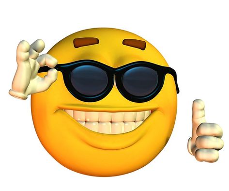 Smiley Face Meme, Emoji With Glasses, Crazy Smiley Face, Symbols Emoticons, Smiley Face Images, Sunglasses Emoji, 3d Emoji, Funny Smiley, Crying Emoji