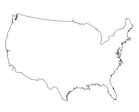 Printable Blank Map Of The United States | Free Blank Outline Maps of the United States of America Tattoo Map, America Outline, World Map Outline, Maps Aesthetic, Office Diy, Usa Tattoo, Map Tattoos, Tattoo Inspiration Men, Map Outline