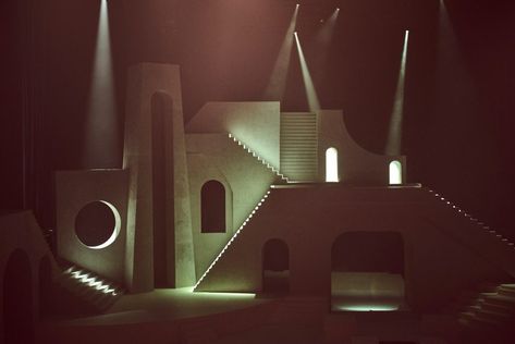 Stage Set Design, Set Design Theatre, Mediterranean Landscaping, German Expressionism, Theatre Design, Theatre Set, Savage X Fenty, Scene Design, Stage Set