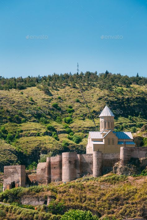 Scenic View Of Narikala Fortress And Bethlehem Church In Tbilisi by Grigory_bruev. Scenic View Of Impregnable Fortress Narikala Fortress And Church Of St. Nicholas In Tbilisi, Georgia.#Fortress, #Bethlehem, #Church, #Scenic Narikala Fortress, Georgia Travel, Tbilisi Georgia, Beauty Websites, Scenic View, St Nicholas, Beauty Website, Inspirational Artwork, Corporate Brochure