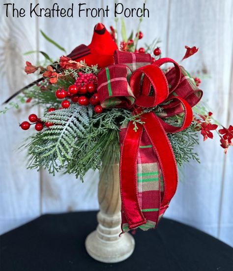 This Centerpieces item by theKraftedFrontPorch has 5 favorites from Etsy shoppers. Ships from Chicopee, MA. Listed on Sep 11, 2024 Red Vases With Flowers, Candle Stick Christmas Centerpiece, Centerpiece Christmas Table Diy, Christmas Silk Arrangements, Cardinal Decorations Holidays, Christmas Candlestick Arrangements, Candle Holder Arrangements, Christmas Candlestick Centerpiece, Red And Green Christmas Decor Ideas