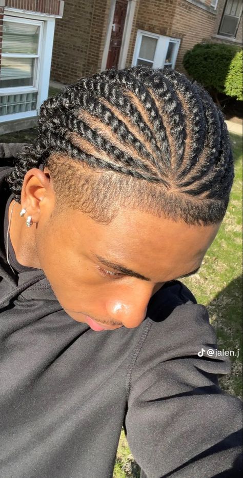 Men’s Flat Twist, Low Taper Cornrows Men, Men Flat Twist, Flat Twist Hairstyles Men, Flat Twist Men, Flat Two Strand Twist, Men Twist, Cornrow Ideas, Twist Hair Men