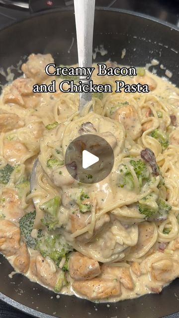 LaKisha Cooks 4u 🧑🏽‍🍳🤤 on Instagram: "Creamy Chicken and Bacon Pasta 🧑🏽‍🍳🔥Click link in bio for full recipe‼️ • Grilled chicken and Bacon pasta is a delicious and popular dish that combines tender grilled chicken with a creamy white sauce! #alfredo #alfresco #pasta #pastalover #creamy #creamypasta #italian #whitesaucepasta #explorepage #italianfood #italianpasta #réel #reelsvideo #exploremore #reelsofinstagram #comfortfood #pastarecipe #foodinstagram #foodie #instareels #cheesypasta #creamysauce #foodies #reelsexplore #grilledchicken #chicken #recipes #pastafresca #instafood #instafoodgram" Grilled Chicken With Pasta, Cream Chicken Pasta Recipes, White Sauce Chicken Pasta, Chicken White Sauce Pasta, Creamy Chicken Alfredo Recipe, Chicken Alfredo Pasta Recipes, White Sauce Pasta Recipes, Cream Chicken Pasta, Creamy Chicken And Bacon Pasta