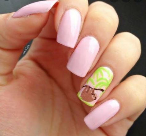 Sloth Nails, Nail Tricks, Watermelon Nails, Animal Nails, Popsugar Beauty, Disney Nails, New Nail Art, Manicures Designs, Cute Nail Art