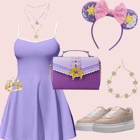 Rapunzel Inspired Outfit, Rapunzel Disneybound, Disney Vacation Outfits, Rapunzel Outfit, Disneybound Ideas, Favorite Disney Princess, Disney Themed Outfits, Disney 2024, Rapunzel Tangled