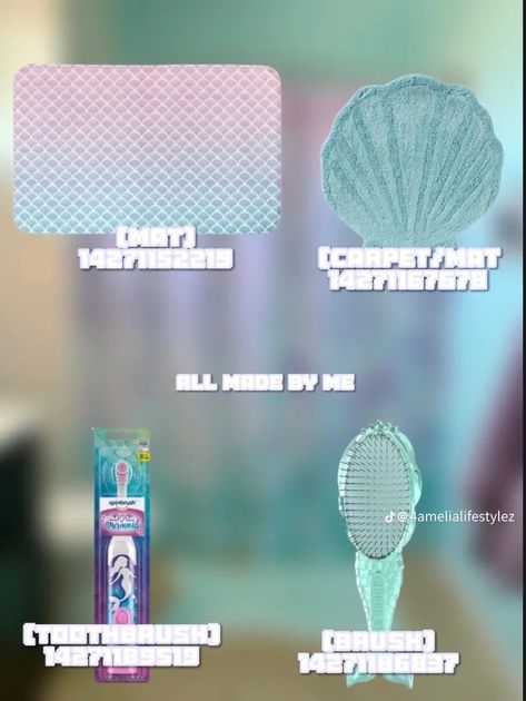 Bloxburg Mermaid Decal Codes, Mermaid Decals Bloxburg, Mermaid Decals, Girls Room Decals, Boys Decal, Baby Decals, Bloxburg Decals Codes Aesthetic, Roblox Decals, Blocksburg Room Ideas￼