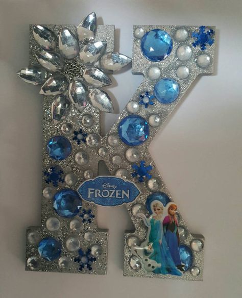 Any Disney Frozen Wooden Letter Large 8 inch by BlingFlowersAndCo Diy Frozen Bedroom Decor, Elsa Room Decor, Frozen Themed Room Ideas, Frozen Room Ideas, Frozen Bedroom Decor, Frozen Theme Room, Frozen Room Decor, Frozen Bedroom Ideas, Elsa Room