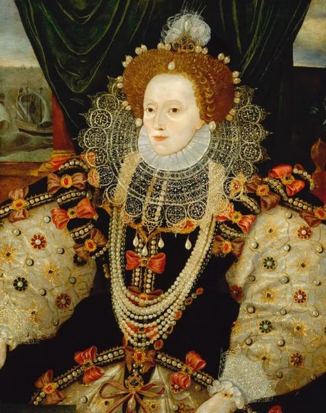 Elizabeth I | Hampton Court Palace | Historic Royal Palaces Lettice Knollys, Queen Elizabeth 1, Elizabeth 1, Fashion History Timeline, Elizabethan Era, Famous Portraits, Tudor History, Classic Portraits, Church Of England