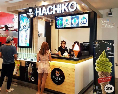 Cool Ice Cream Design Ice Cream Kiosk Design Mall, Ice Cream Booth Design, Ice Cream Stand Ideas, Ice Cream Kiosk Design, Ice Cream Booth, Ice Cream Shop Design, Ice Cream Kiosk, Cool Ice Cream, Ice Cream Inspiration