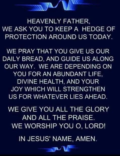 Hedge Of Protection, Prayer For My Family, Spiritual Warfare Prayers, Everyday Prayers, Prayer For Protection, Spiritual Prayers, Good Morning Prayer, Prayer For Family, Prayer For Today