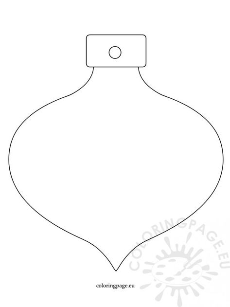 Christmas Tree Ornaments template Free Printable Christmas Tree Template, Free Christmas Ornament Patterns, Ornaments Template, Christmas Ornament Template, Large Christmas Ornaments, Clay Christmas Decorations, Bird Template, Christmas Tree Template, Printable Christmas Coloring Pages