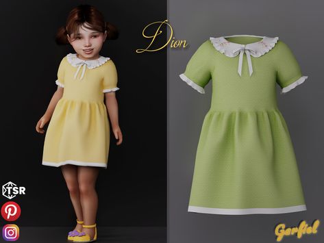 Sims 4 Infant Dress, Sims 4 Infants Clothes, Toddler Cc Sims 4 Clothes, Toddler Clothes Sims 4, Sims 4 50s Cc, Sims 4 Cc Toddler Clothes, Cc Dress, Toddler Wedding Dress, Toddler Formal Dresses