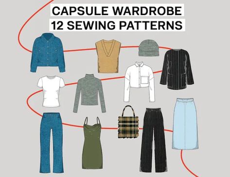 JULIANAMARTEJEVSDE - Etsy Basic Shirts Pattern, Kimono Sewing Pattern, Basic Dress Pattern, T Shirt Sewing Pattern, Vest Sewing Pattern, Unique Tools, Basic Sewing, Shirt Sewing Pattern, Basic Skirt